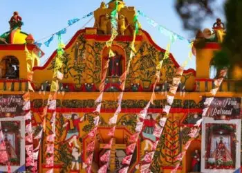 Iglesia de San Andrés Xecul, Totonicapán, fue edificada a finales del siglo XVIII.