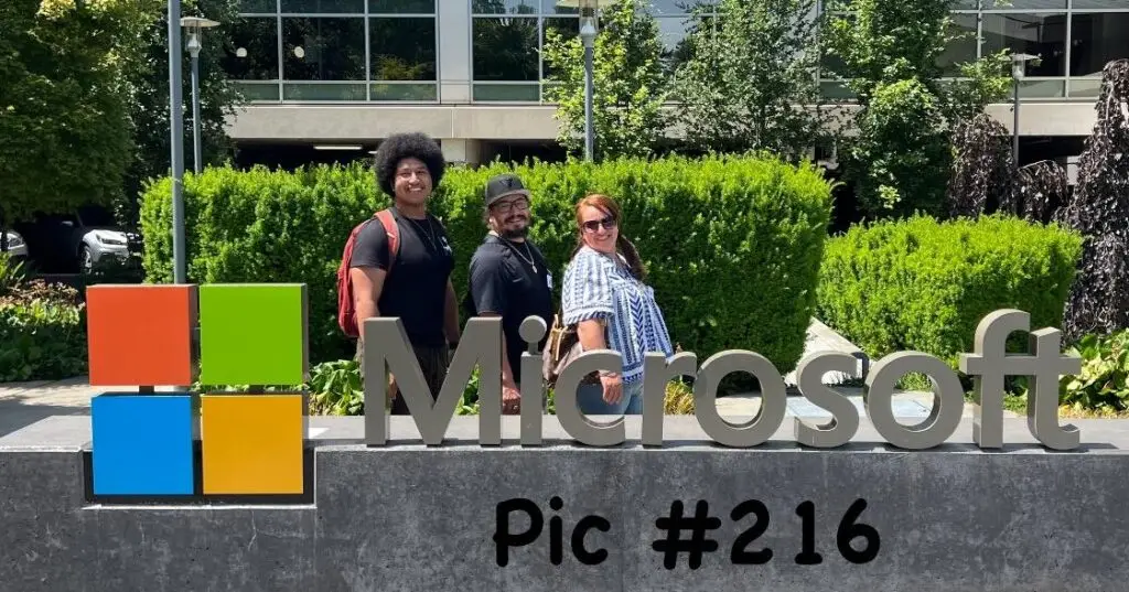 Fotografía de agosto de 2023 cuando Brandon López hizo el interinato de verano en la central de Microsoft, en Seattle, Washington. (Fotografía Ingrid López)