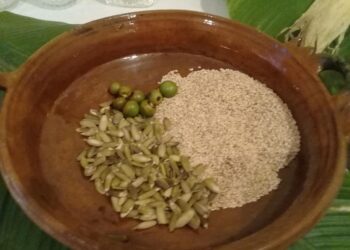 Ajonjolí, miltomate y pepitoria son algunos ingredientes del pepián quetzalteco.