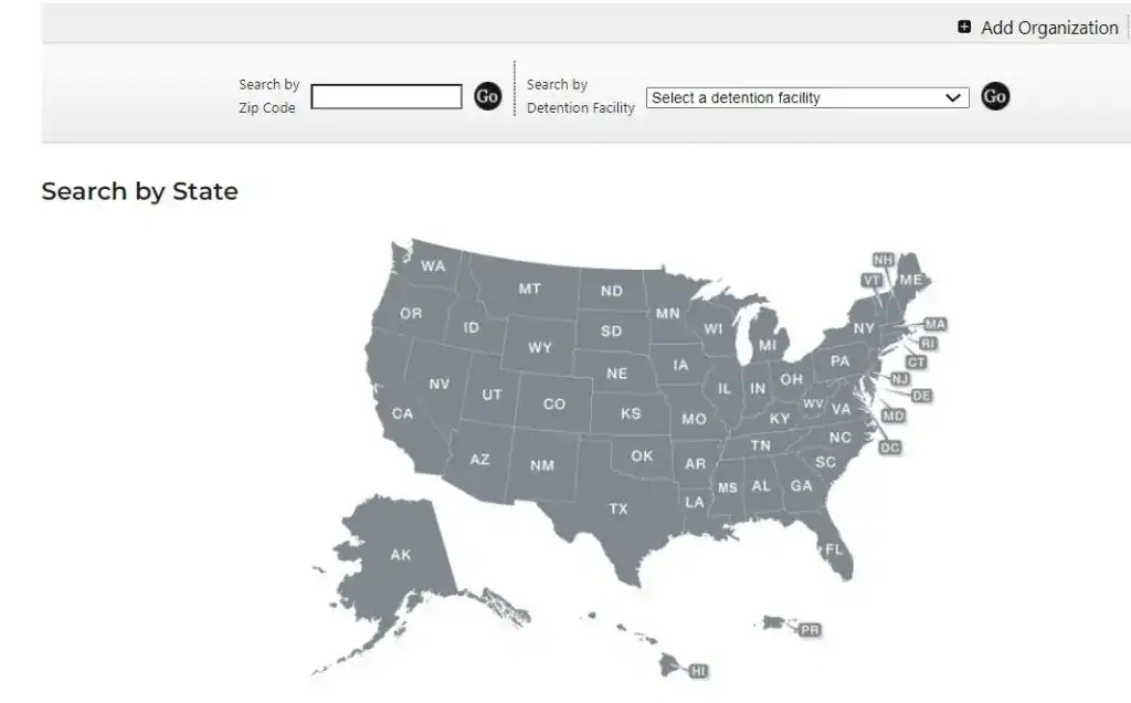 Mapa interactivo de las instalaciones de detención de migrantes en EE. UU. en SoyMigrante.com Revista. Información actualizada sobre centros de detención, derechos migratorios y recursos para migrantes en Estados Unidos. – SoyMigrante.com REVISTA