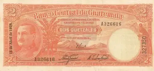 El Quetzal circuló primero en monedas y después en billetes, los cuales tenían denominaciones de Q1, Q2, Q5, Q10 y Q20. Se les llamaba "Chemas" en alusión a a que todos tenían la efigie del presidente José María Orellana, quien hasta la actualidad aparece en los billetes de Q1, los cuales por su costo estan en proceso de desaparición y son cada vez más raros. – SoyMigrante.com REVISTA El Quetzal circuló primero en monedas y después en billetes, los cuales tenían denominaciones de Q1, Q2, Q5, Q10 y Q20. Se les llamaba "Chemas" en alusión a a que todos tenían la efigie del presidente José María Orellana, quien hasta la actualidad aparece en los billetes de Q1, los cuales por su costo estan en proceso de desaparición y son cada vez más raros. – SoyMigrante.com REVISTA