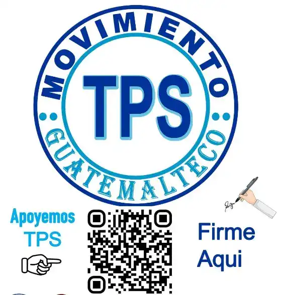 TPS Movimiento Guatemalteco logo en la revista SoyMigrante.com, promoviendo apoyo y firma del movimiento, con código QR y elementos gráficos relacionados con derechos migrantes y activismo. – SoyMigrante.com REVISTA