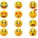 Emojis con diferentes expresiones faciales, relacionadas con emociones como felicidad, sorpresa, tristeza y amor.