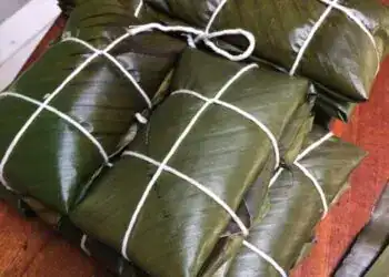 Mochilas de hoja de plátano envueltas en cuerda, utilizadas en festividades tradicionales mexicanas y eventos culturales. Perfectas para specialidades gastronómicas y celebraciones folclóricas.