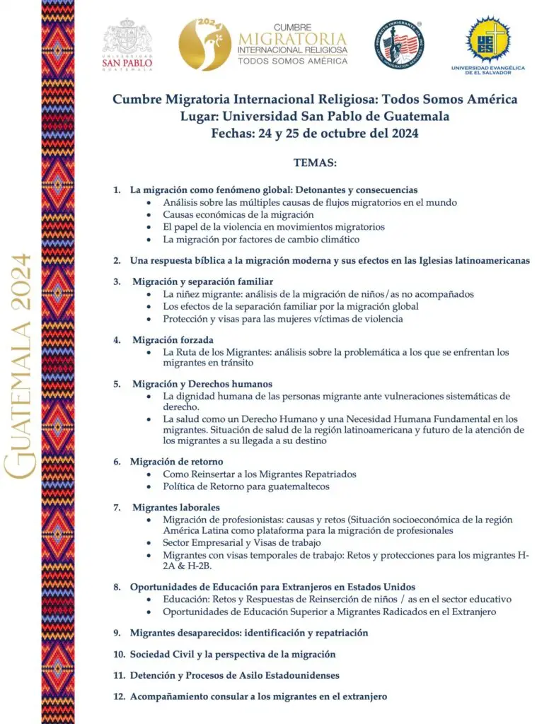 Cumbre religiosa migratorio – SoyMigrante.com REVISTA – SoyMigrante.com REVISTA