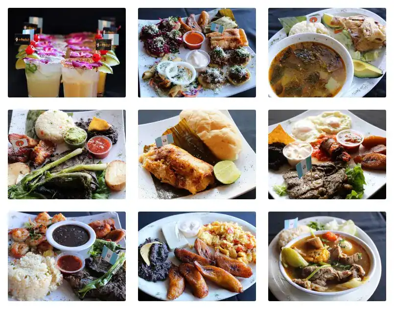 Refrescos y cócteles coloridos, con decoración tropical y presentación atractiva, ideales para acompañar platos típicos mexicanos y latinoamericanos en un restaurante. – SoyMigrante.com REVISTA