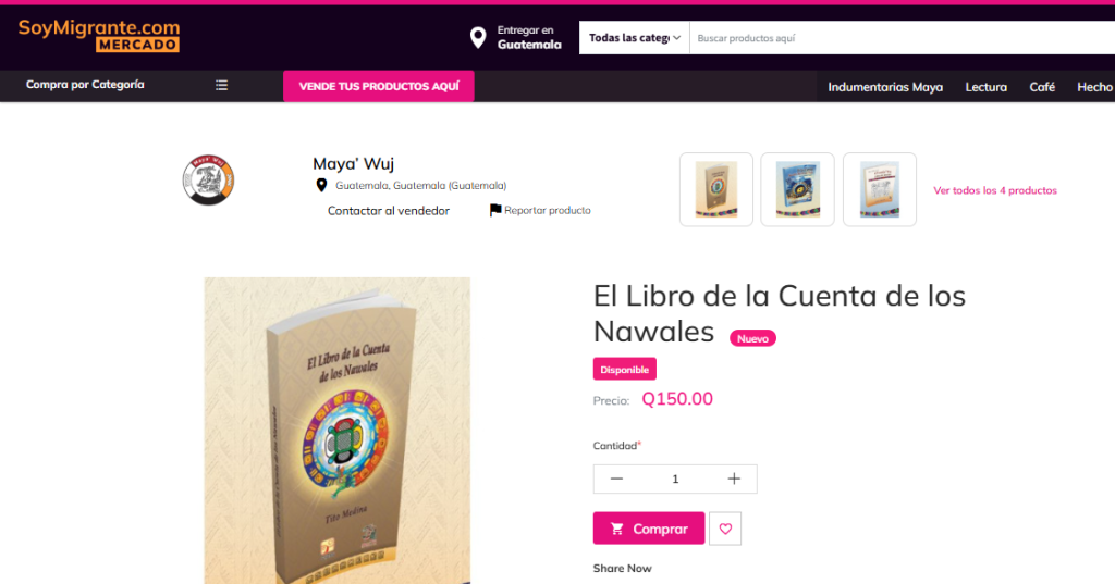 Para dar a conocer de manera más amplia y personalizada el origen y significado de cada día dentro del calendario maya, la editorial Maya Wuj eitó el libro La Cuenta de los Nahuales, disponible en SoyMigrante.com MERCADO. – SoyMigrante.com REVISTA Para dar a conocer de manera más amplia y personalizada el origen y significado de cada día dentro del calendario maya, la editorial Maya Wuj eitó el libro La Cuenta de los Nahuales, disponible en SoyMigrante.com MERCADO. – SoyMigrante.com REVISTA
