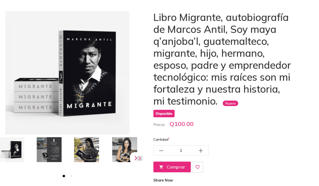 Libro Migrante autobiografía Marcos Antil Soy migrante guatemalteco, historia de migración, hijo, hermano, esposo, padre, emprendedor, raíces, testimonio, libro de migrante, autobiografía. – SoyMigrante.com REVISTA