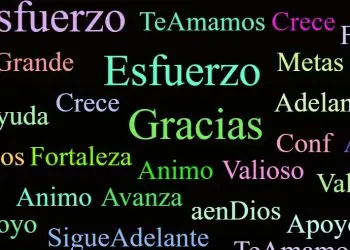nube palabras año nuevo