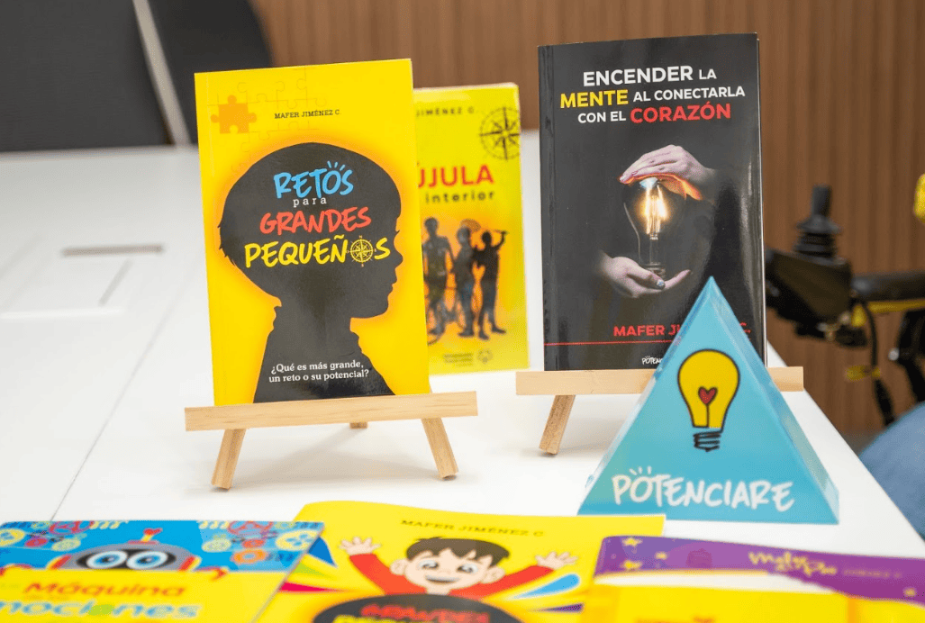 Cada libro de Mafer Jiménez, de Potenciare, es una puerta abierta a la creatividad, la realización personal y la ruptura de barreras, temores o prejuicios.