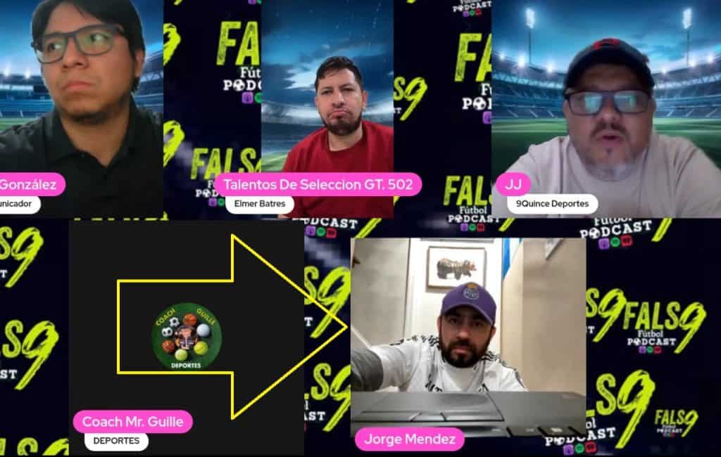 A través del Podcast Falso 9 compartido a través de su página de Facebook, Nacho Méndez comenda incidencias del futbol guatemalteco, de Estados Unidos y ligas de otros países.