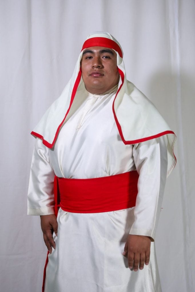 Escuadrón de Palestinos de Jesús Nazareno, Protector Perpetuo de Mixco, iglesia de Santo Domingo de Guzmán. (Foto Óscar Rivas) – SoyMigrante.com REVISTA