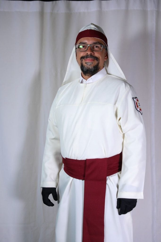 Hermandad de Jesús Nazareno Rey Celestial y Virgen de Dolores, madre del Cordero. Iglesia Nuestra Señora de los Ángeles, zona 6. (Fotografía Óscar Rivas) – SoyMigrante.com REVISTA