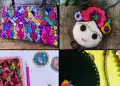 Bolsos artesanales coloridos hechos a mano, ideales para complementar tu estilo con diseños tradicionales y vibrantes.