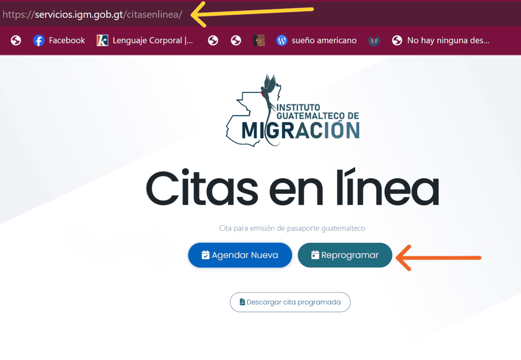 Citas en línea para emisión de pasaporte guatemalteco en Instituto Guatemalteco de Migración, con opciones para agendar nueva cita o reprogramar tus documentos oficiales. – SoyMigrante.com REVISTA
