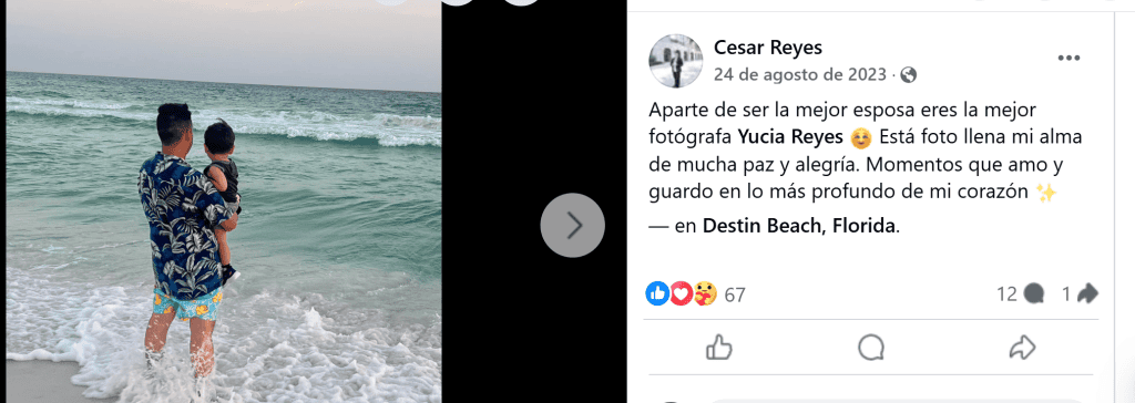 Chico con su padre en la playa de Destin Beach, Florida disfrutando del mar, momentos familiares, vacaciones en Florida, playa, momentos felices, fotografía familiar, amor paternal, fotografía en la playa, verano. – SoyMigrante.com REVISTA