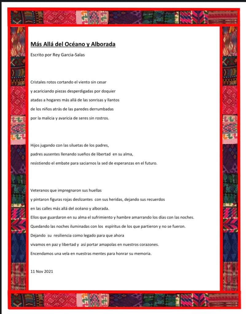 El capitán Rey García-Salas Vásquez, originario de Guatemala e integrante del ejército canadiense, también es poeta. Y así lo muestra este texto. – SoyMigrante.com REVISTA El capitán Rey García-Salas Vásquez, originario de Guatemala e integrante del ejército canadiense, también es poeta. Y así lo muestra este texto. – SoyMigrante.com REVISTA