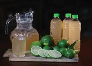Refresco de limón y lima, bebidas naturales refrescantes, limón, lima, jugo natural, alimentos saludables, bebidas frías, limón fresco, limonada casera, vitaminas cítricas, inspiración para recetas de jugos saludables.