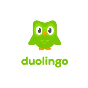 Aprendizaje de idiomas con Duolingo, aplicación educativa para mejorar habilidades lingüísticas y promover la educación digital.