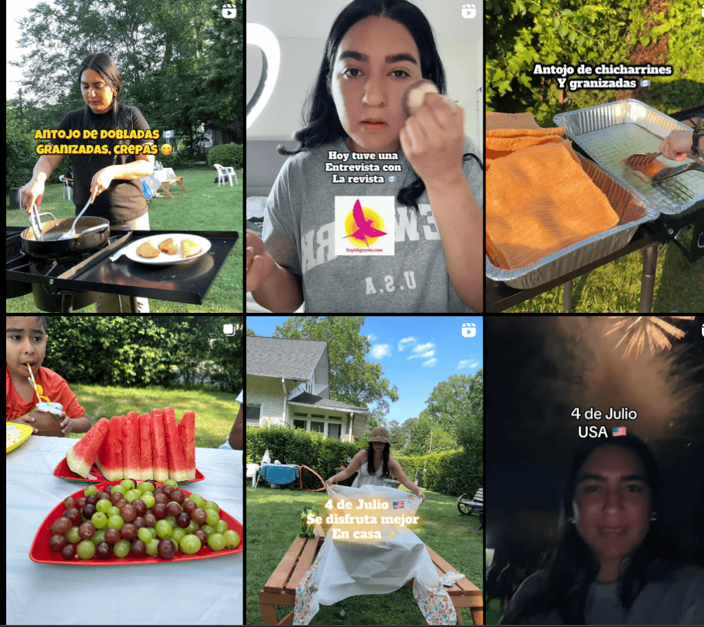 María Alvarez sigue creando y convirtiendo momentos comunes en extrardinarios y a la vez generando momentos de identidad migrante guatemalteca en New Jersey. El día de la entrevista, amablemente lo compartió en uno de sus videos. Clic en la imagen para ir a su perfil de Tiktok.