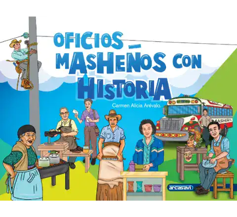 Oficios tradicionales y historia en un libro ilustrado para niños, destacando la cultura y las labores ancestrales mexicanas con personajes coloridos y escenas de trabajo rural y urbano. – SoyMigrante.com REVISTA