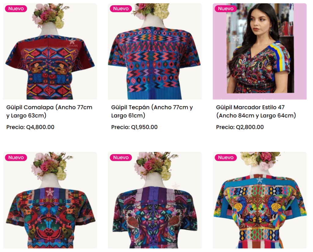 Coloridos huipiles tradicionales de Guatemala con bordados exclusivos y tejidos autóctonos, ideales para destacar en eventos culturales y celebraciones folclóricas de la moda indígena. – SoyMigrante.com REVISTA