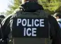 Policía de inmigración ICE en uniforme en operativo de control migratorio. – SoyMigrante.com REVISTA
