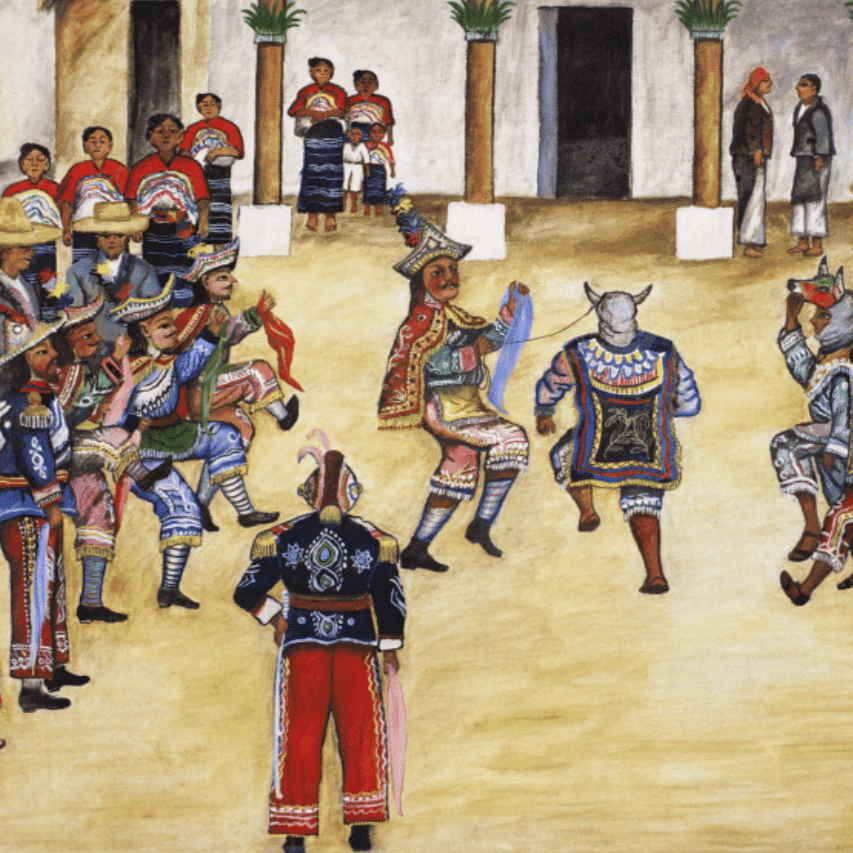 Colores vibrantes y trajes tradicionales en una danza folclórica mexicana, celebrando cultura y patrimonio en SoyMigrante.com REVISTA. – SoyMigrante.com REVISTA