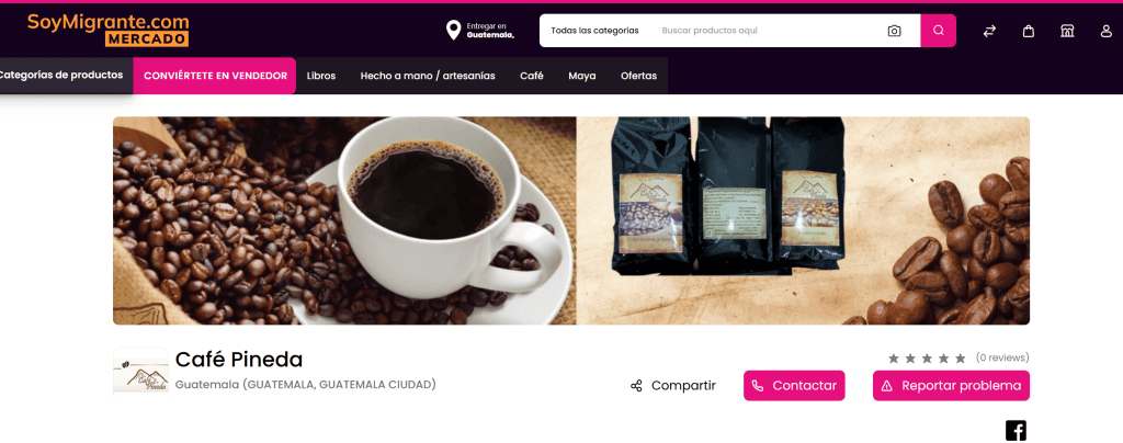 Café Pineda de Guatemala, granos de café aromáticos y frescos, ideal para preparar una taza de café auténtico y de calidad. Productos de café guatemalteco en diferentes presentaciones. – SoyMigrante.com REVISTA