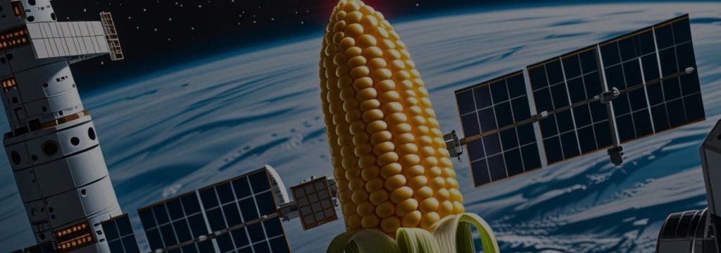 Polémica sobre semillas genéticamente modificadas y agricultura sostenible en la era espacial.