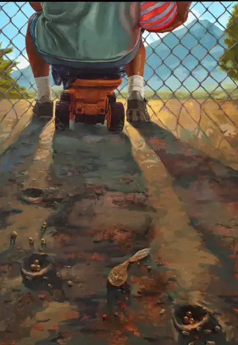 Excavadora trabajando en un campo agrícola, remoción de tierra para cultivo, maquinaria moderna en agricultura, técnicas agrícolas sostenibles, desarrollo rural y empleo en el sector agrícola. – SoyMigrante.com REVISTA