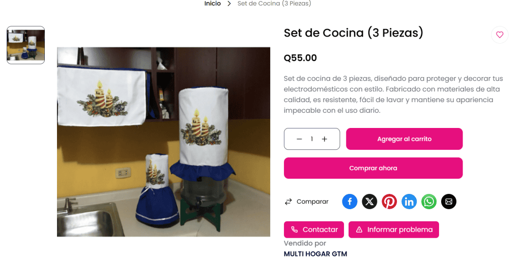 El set es ideal para decorar la cocina. (Foto: captura de pantalla) – SoyMigrante.com REVISTA