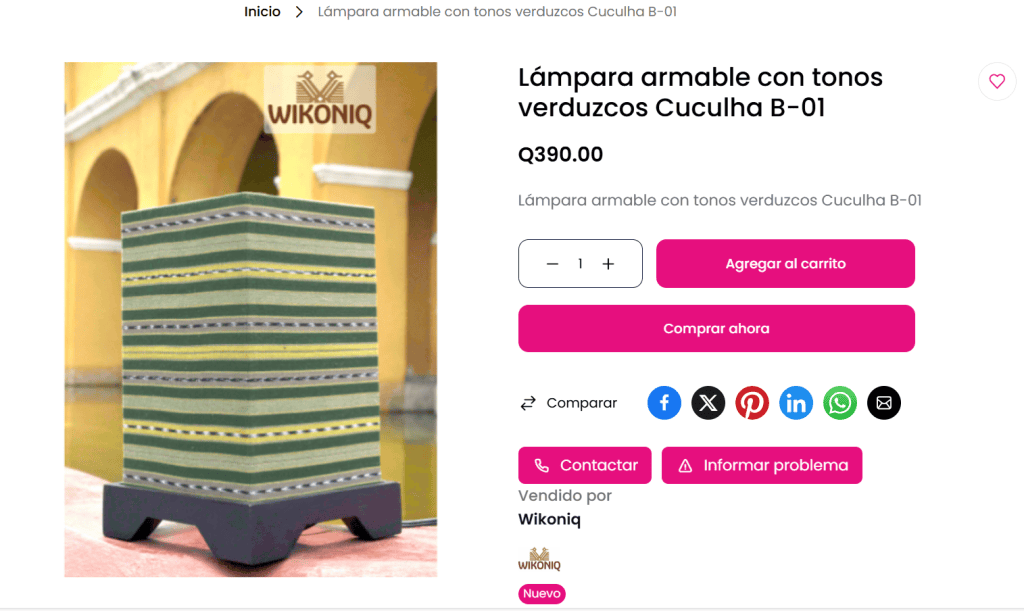 Esta lámpara armable se puede colocar en la habitación o en la sala. (Foto: Captura de pantalla) – SoyMigrante.com REVISTA