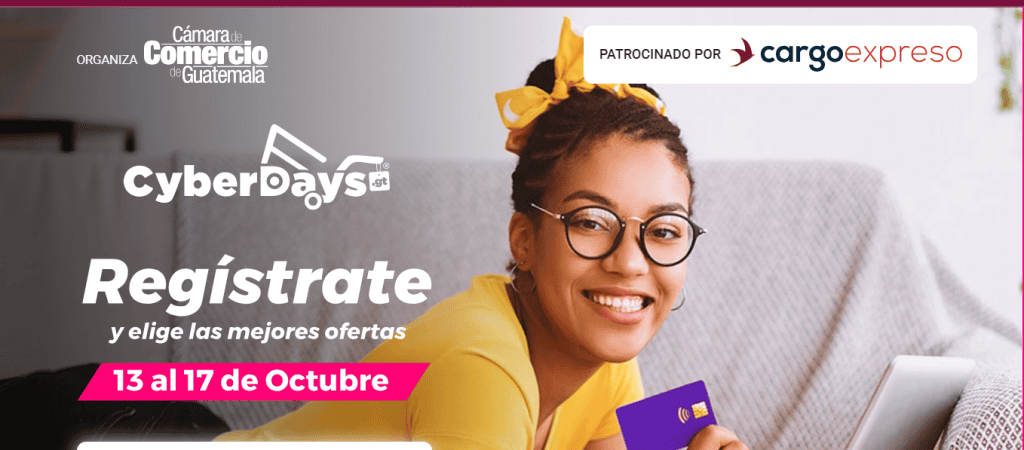 La convocatoria de CyberDays de la Cámara de Comercio sigue abierta para más marcas participantes y también para el registro de usuarios a fin de recibir un newletter con ofertas y descuentos. Para ir a la página, clic en la imagen. – SoyMigrante.com REVISTA