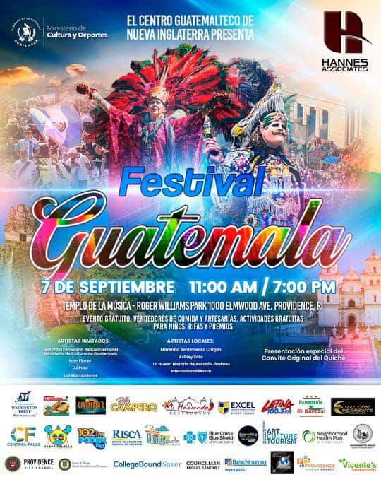 El Festival Guatemala es un encuentro de tradición, música, arte, comida chapina y mucha hermandad. Tiene múltiples patrocinadores en Rhode Island y Guatemala. El 7 de septiembre la cita es en Providence. (Imagen Centro Guatemalteco de New England) – SoyMigrante.com REVISTA