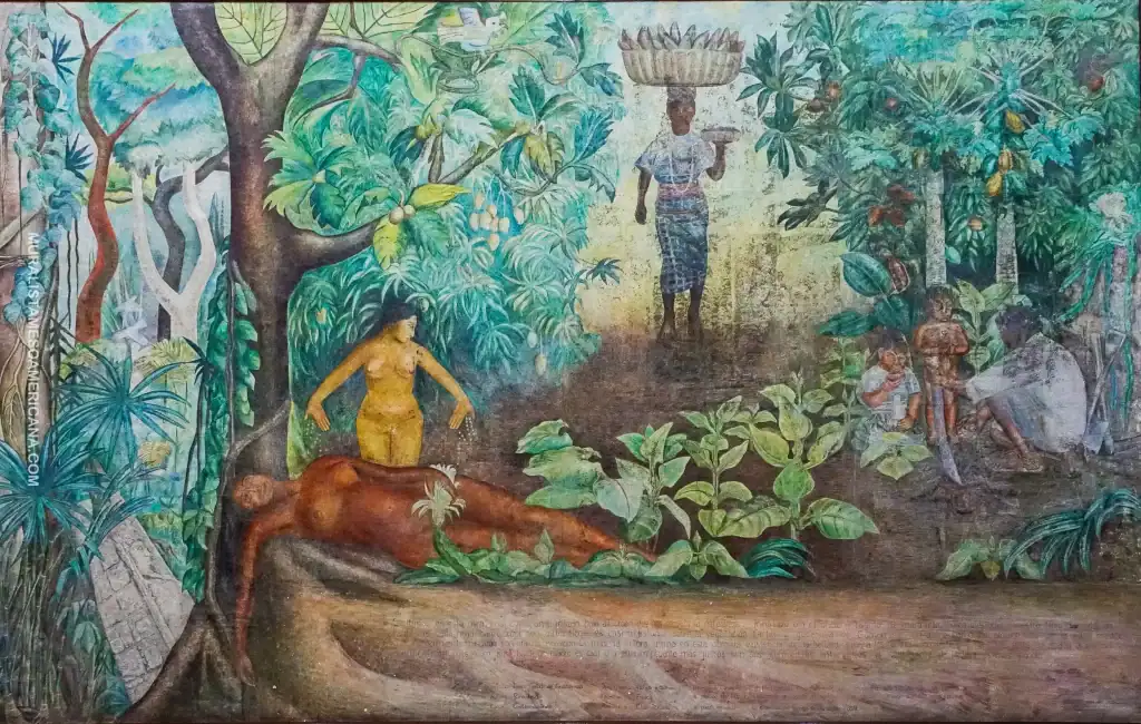 Tierra Fértil, único mural de Rina Lazo elaborado en Guatemala. – SoyMigrante.com REVISTA
