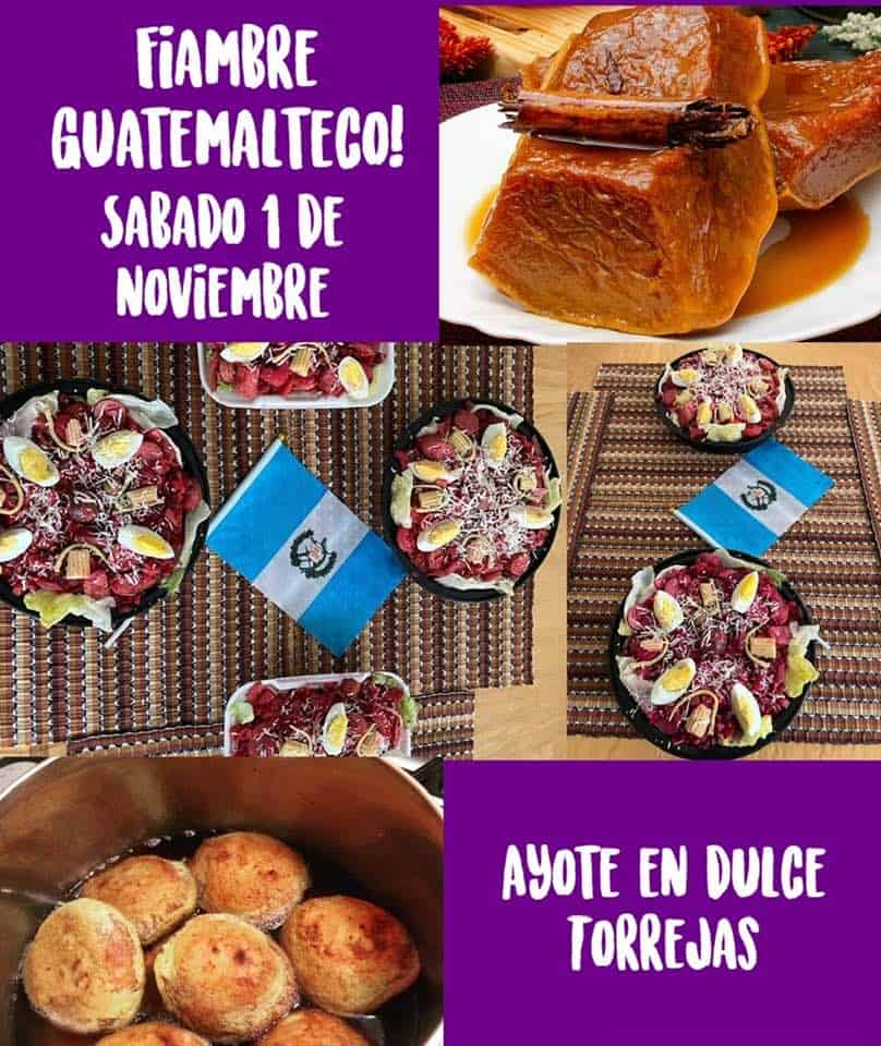 Esly García ya está recibiendo encargos de fiambre guatemalteco rojo para el 1 de noviembre. También prepara ayote en dulce y torrejas: excelentes postres guatemaltecos de temporada. Si quiere ir a su perfil de FB clic en la imagen. – SoyMigrante.com REVISTA