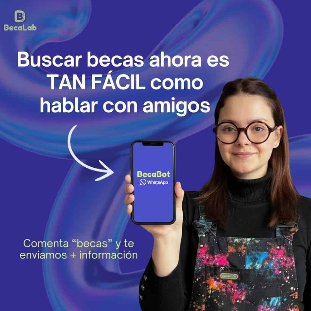 A través de redes sociales y videos, Ana Aquino lleva cinco años exponiendo claves sobre la búsqueda de becas, pero todo ello ahora está sistematizado y al alcance de todo el continente en Beca Labs, que utiliza IA para rastrear más oportunidades de estudios alrededor del mundo, de manera personalizada y con atención a los intereses de cada aspirante. Si quieres ir a BecaLabs clic en la imagen.