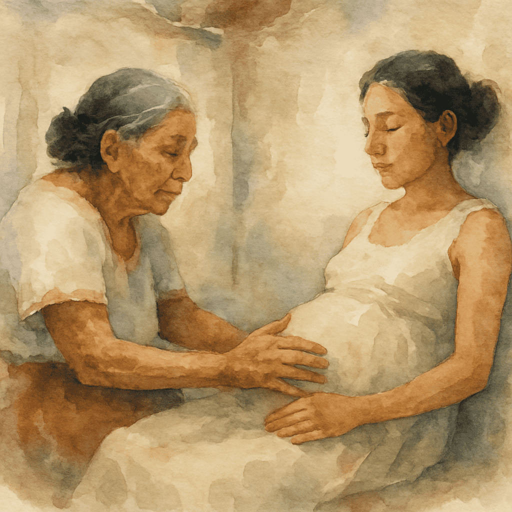 Gladys Beletzuy Racancoj cuenta que su mamá, Guadalupe, fue comadrona y contadora maya del tiempo que siempre cultivó la medicina natural y cuyo legado busca ahora prolongar. Imagen ilustrativa.