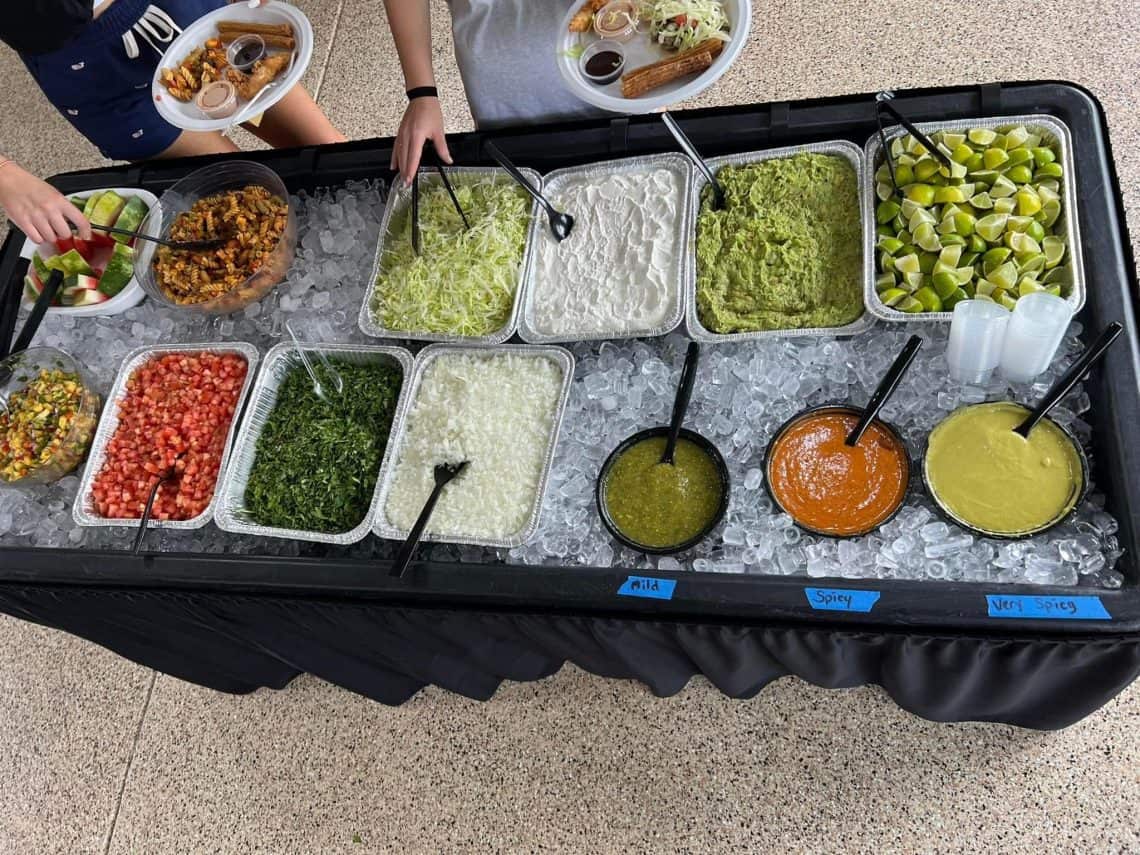 Mrs Taco también brinda servicio de catering y sus sabores multiculturales siempre deslumbran.