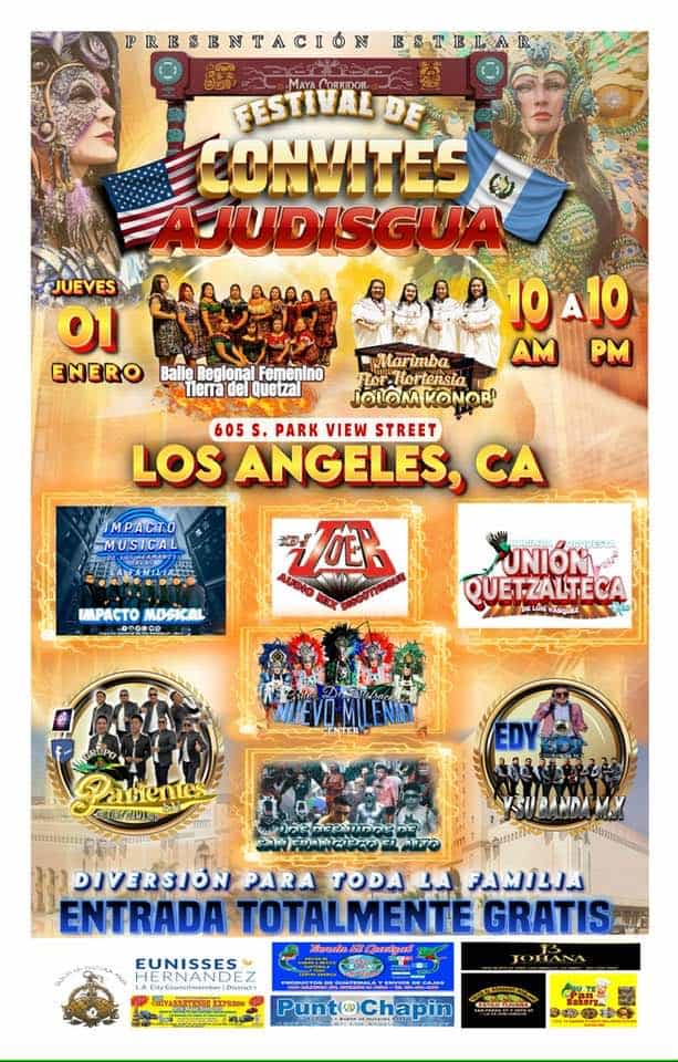 En el Convite Guatemalteco de Año Nuevo 2026 habrá grupos musicales, marimba y mucha hermandad. De 10 de la mañana a 10 de la noche. Admisión gratuita – SoyMigrante.com REVISTA