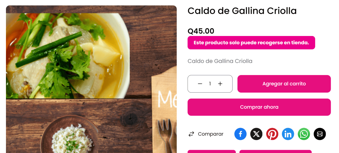 Y si vives en las cercanías de Olopa, Chiquimula, el emprendimiento Delicias del Carruaje ofrece porciones de caldo de gallina, solo para llegaar a traer. Si quieres ir a su tienda digital en MERCADO, clic en la imagen. – SoyMigrante.com REVISTA
