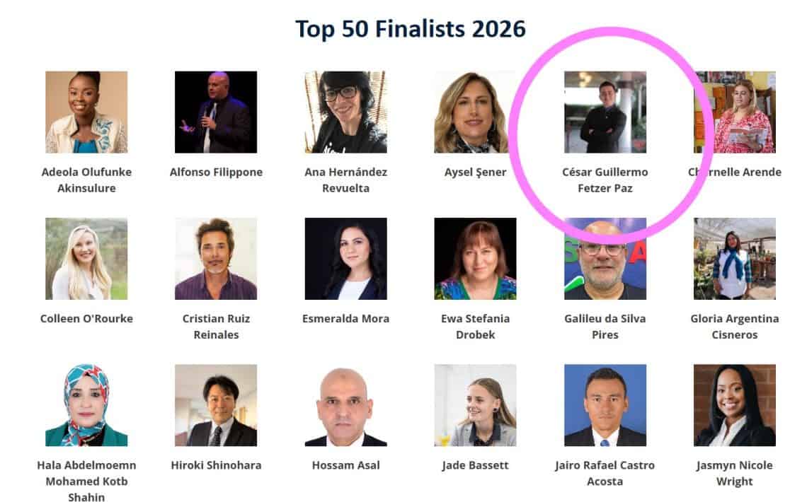 César Guillermo Fetzer Paz es docente de comunicación y lenguaje, es psicólogo egresado del Centro Universitario del Norte, en Cobán, Alta Verapaz y así figura en el Top 50 de docentes participantes del Global Teacher Prize. – SoyMigrante.com REVISTA
