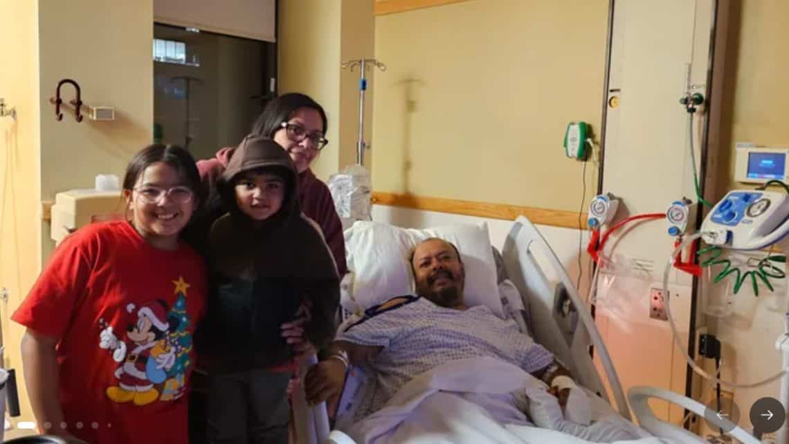 Irene Aguinaga, esposa de Erick Oliva, migrante guatemalteco hospitalizado en Oklahoma, abrió un Go Fund Me para ayudarse con los gastos médicos y familiares. Se calcula que la recuperación puede llevar hasta un año, tiempo en el cual Erick estará imposibilitado de trabajar. PARA CONTRIBUIR, CLIC EN LA FOTO.