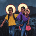 pintura de Kelly Latimore, la sagrada familia migrante