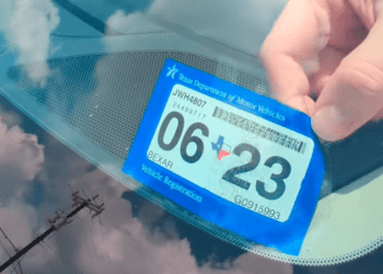 calcomania dmv texas