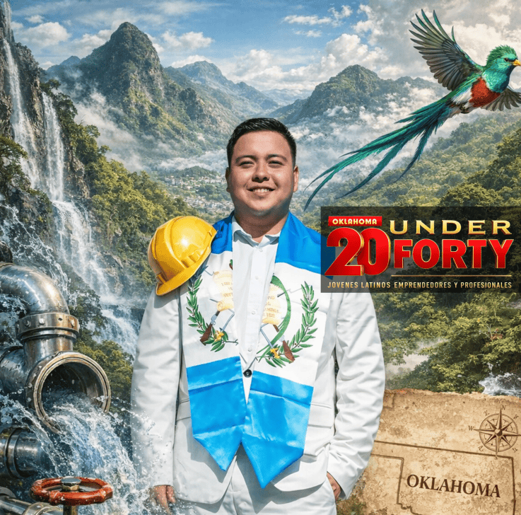 Ingeniero guatemalteco Guillermo Fuentes electo entre los 20 Jóvenes Latinos de Oklahoma 2026