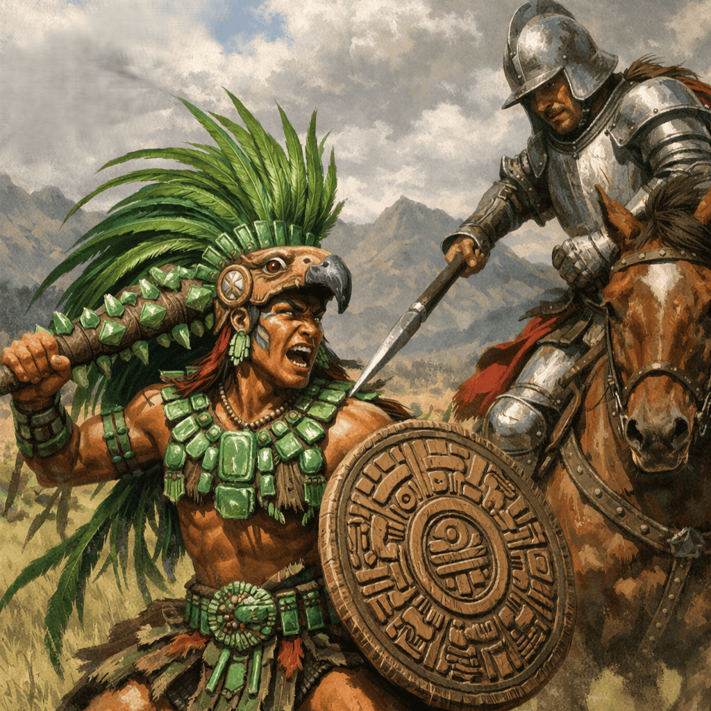 El lugar donde murió el guerrero k’iche’ Tecún Umán y el sitio de su tumba en Quetzaltenango según la tradición.