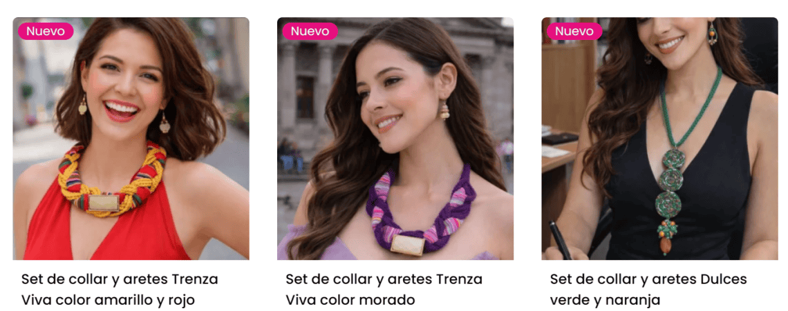 Algunas de las piezas de Victoria Joyería Textil de Cobán Alta Verapaz disponibles en su tienda digital de MERCADO 1 – SoyMigrante.com REVISTA Creativas, perseverantes y visionarias, Francis y Victoria se enfocan en la creación de joyería textil auténtica, con materiales originarios de la Verapaz, integrados a una visión de moda internacional: eso es Victoria Joyería Textil.