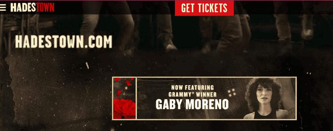 En el sitio web de la obra Hadestown se destaca la llegada de la guatemalteca Gaby Moreno al elenco del montaje. Si quieres ir a la página web de la obra, clic en la imagen.